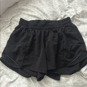 Lululemon Athletica Black Athletic Shorts with 2-in-1 Design
